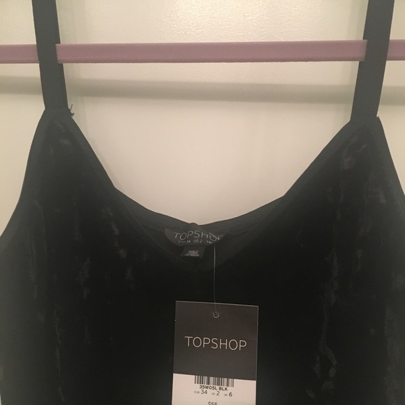 ‼️MOVING SALE Topshop Velvet Midi Slip Dress NWT - Picture 5 of 6
